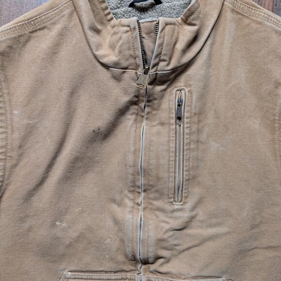90s / Y2K Brown Sherpa Lined Carhartt Vest - Picture 3 of 6